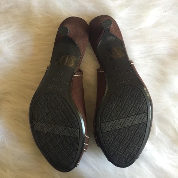 🌺Predictions Brown Buckle Peep Toe Heels 6.5 - Picture 6 of 12
